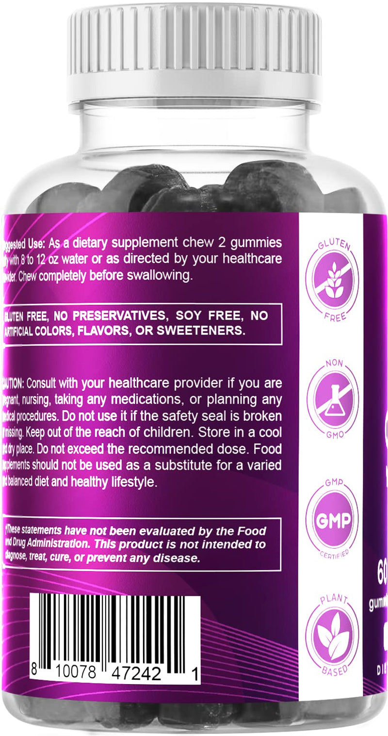 [Australia] - Vitamatic Iron 65 mg Gummies Supplement for Women & Men - 60 Vegan Gummies - Great Tasting Iron Gummy Vitamins with Vitamin C (1) 1 