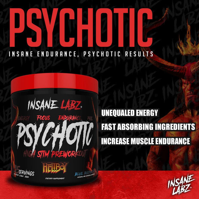 [Australia] - Insane Labz Hellboy Edition, High Stimulant Pre Workout Powder and NO Booster with Beta Alanine, L Citrulline, and Caffeine, Boosts Focus, Energy, Endurance, Nitric Oxide Levels, 35 Srvgs, Fruit Punch 35 Servings (Pack of 1) 
