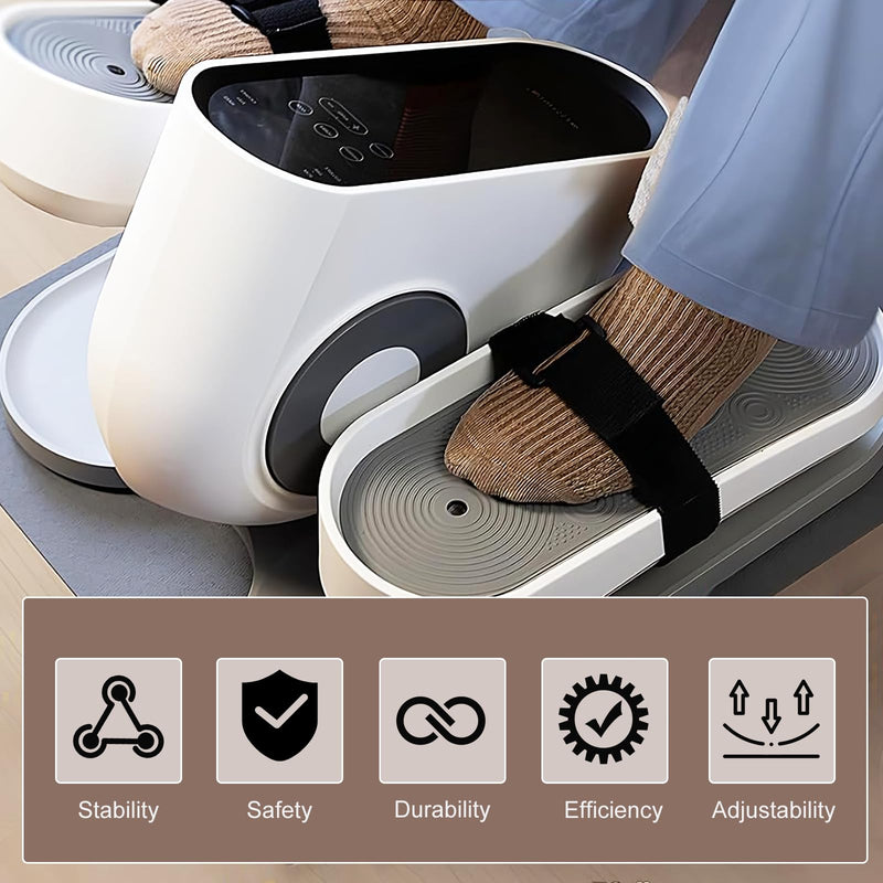 [Australia] - Leg Exerciser Traction Straps, Under Desk Elliptical Pedal Band for Seniors, Secure & Stability for Electric Ellipse Equipment GUM-2 
