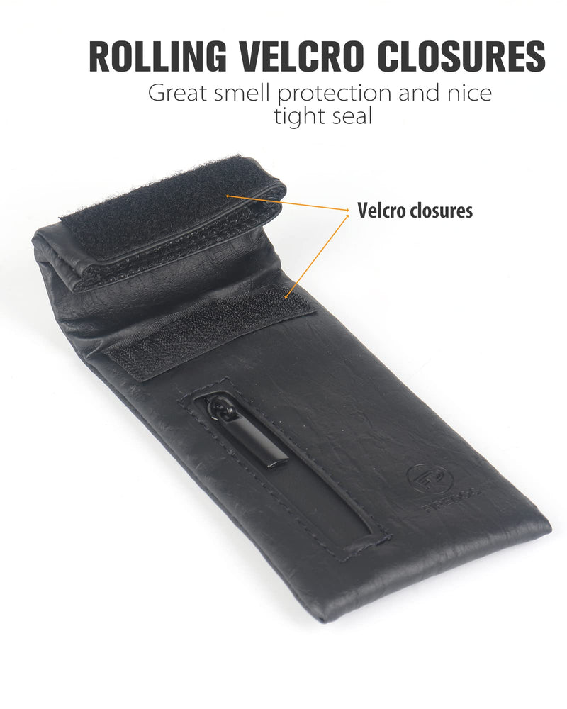 [Australia] - FIREDOG Smell Proof Bags, Carbon Lined Odor Proof Bag for Dog Tested 3"x6" Stash Travel Storage Pouch Pocket (Black) Black 