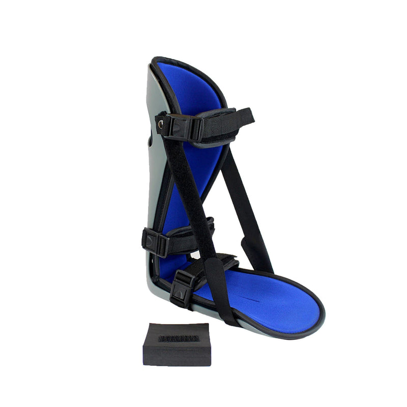 [Australia] - Brace Direct Plantar Fasciitis Posterior Night Splint - Rigid Orthopedic Sleeping Boot for Heel Pain, Achilles Tendonitis, Foot Drop and Overnight Stretch Support Medium - US Shoe Men 6.5-9 / M 