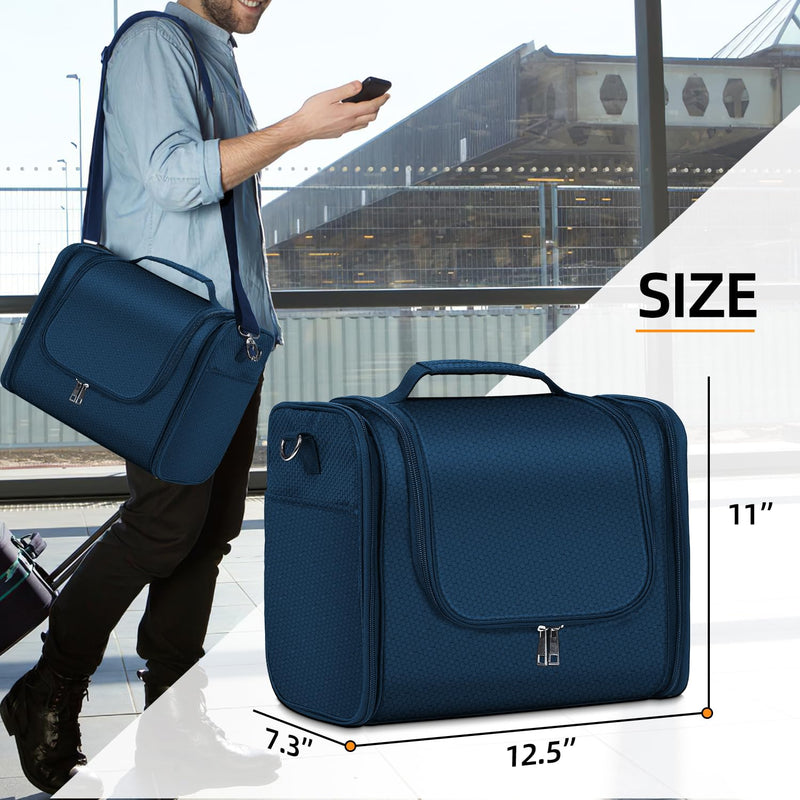 Large Toiletry Bag and XL Toiletry Bag Blue