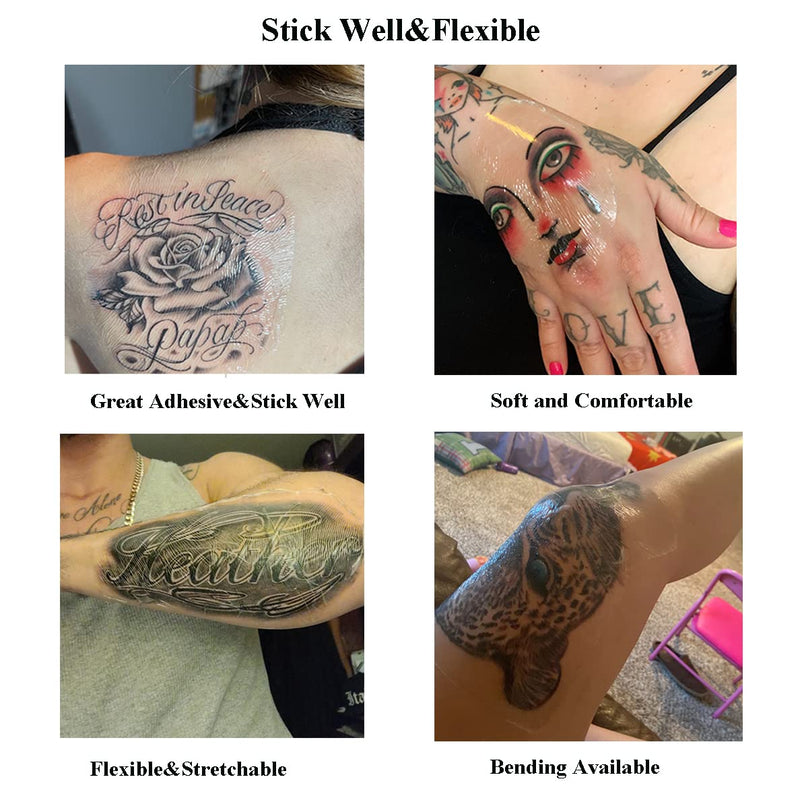 [Australia] - Waterproof Tattoo Aftercare Bandage Roll(6 in x11 yd),Tattoo Wound Healing Wrap,Clear Tattoo Film Dressing,Adhesive Patches for Tattoo Ink & Skin Protection,Tattoo Second Skin,Tattoo Cover Up Tape 