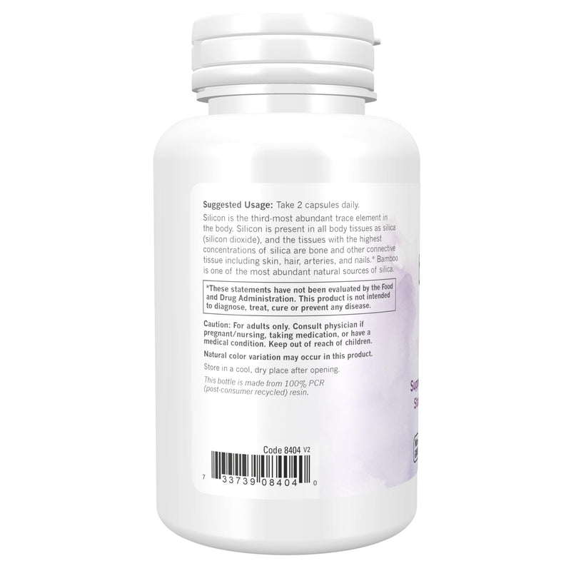[Australia] - NOW Solutions, Bamboo Silica Beauty, Support for Hair, Skin & Nails, Standardized to 70% Silica, 90 Veg Capsules 