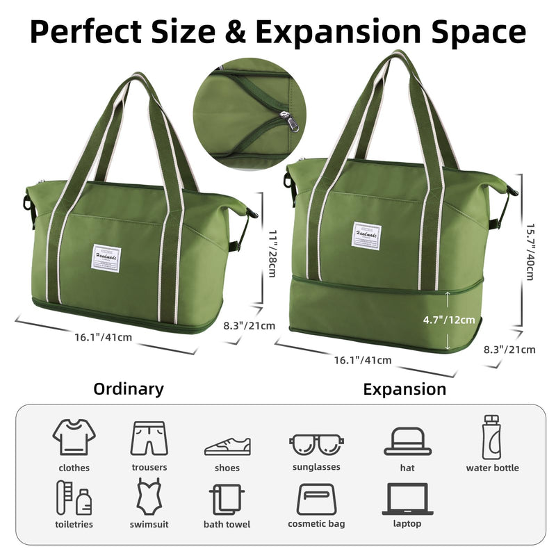 WALNEW AirTag Holder for Wallet And Travel Bag Bundle|Ultra Slim Thin 0.1 inch Thickness Airtag Card Holder|Travel Duffel Bag Weekender Overnight Carry On Bag for Women Men