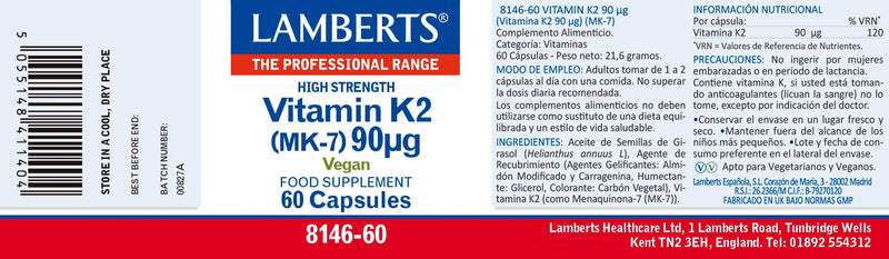 Lamberts Vitamin K2 90?g 60 caps