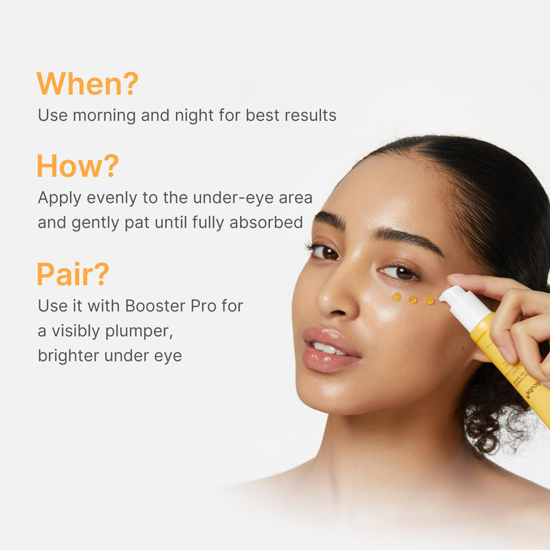 medicube Eye Serum with Kojic Acid Turmeric for All-Day Brightening | Refreshing Eye Gel Serum with Vitamin C, Retinol & Caffeine - Hydrating & Cooling Formula, Korean Skincare, 1.01 fl.oz 1.01 Fl Oz (Pack of 1)
