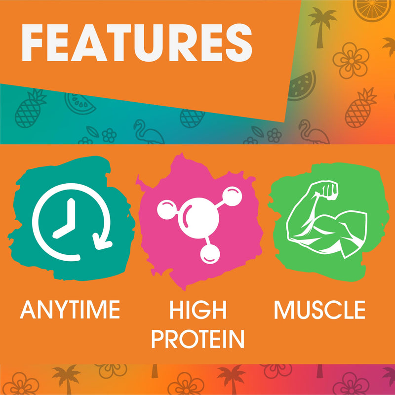Protein Dynamix - Clear Whey Protein Isolate - Tropical Flavour - Low Sugar • Less Than 90 Calories per Serving • 400g
