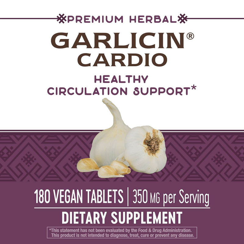[Australia] - Nature's Way Premium Herbal Garlicin Cardio, 350 mg per serving, 180 Count 