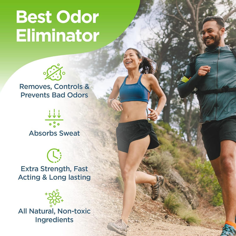 Rocket Pure Natural Foot and Shoe Deodorizer Powder, Deodorant and Odor Eliminator for Men and Women, Smell Remover, Formulated with Essential Oils, Made in the USA, Eucalyptus, 4 oz, (Pack of 2) 4 Ounce (Pack of 2)