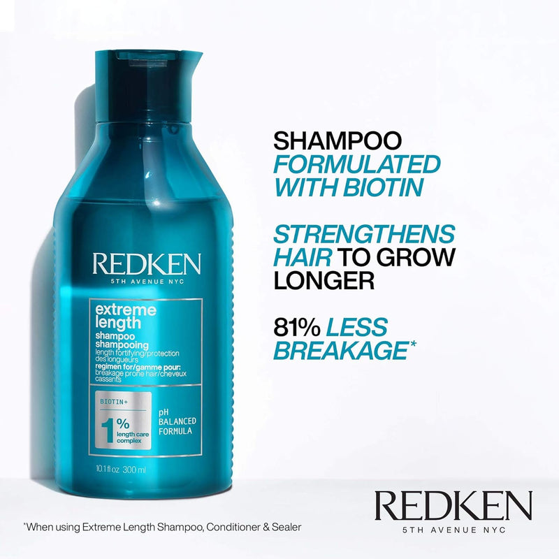 Redken Extreme Length Shampoo – For Longer Hair 10.1 Fl Oz (Pack of 1)