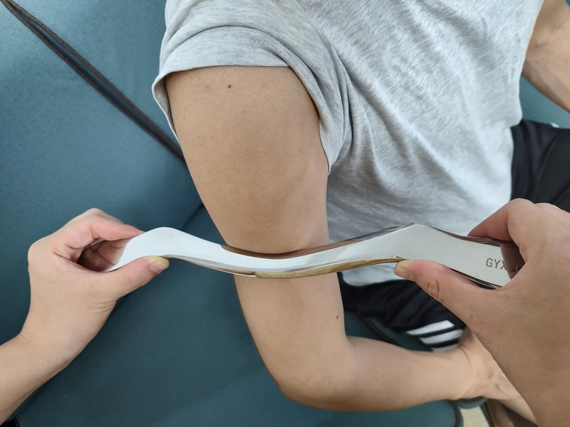 [Australia] - 4 in 1 Stainless Steel Gua Sha Muscle Scraper Tool, Professional IASTM Physical Therapy Tool Set for Massage and Scraping （4pcs Carry Bag） GYX COELE-10 