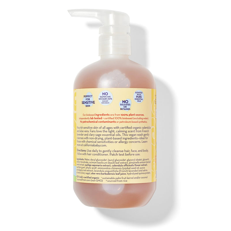 [Australia] - California Baby Calendula Shampoo and Body Wash | 100% Plant-Based (USDA Certified) | Allergy Friendly | Soothing Baby Soap and Toddler Shampoo for Dry, Sensitive Skin | 562 mL / 19 fl. oz. 19 Fl Oz (Pack of 1) 