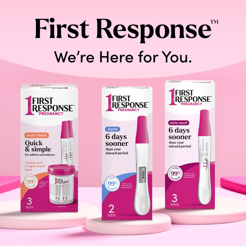 First Response Gold Digital Pregnancy Test | Test As Early As 6 Days*, Easy-to-Read Digital Results, Over 99% Accurate*, Answers In 3 Minutes, Trusted For 30 Years 1 1 Count (Pack of 1)