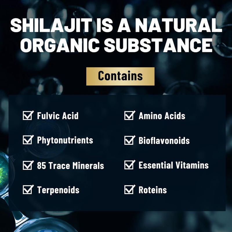 [Australia] - Shilajit Capsules - Premium Shilajit for Men - with Ashwagandha Ginseng and More Fulvic Acid for Men/Women - 120 Capsules 120 Count (Pack of 1) 