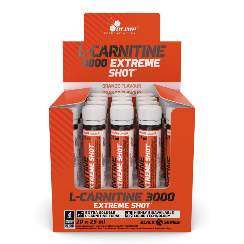 [Australia] - Olimp L-Carnitine 3000 Extreme Shot (20 x 25 ml) - Orange 