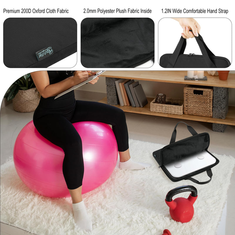 [Australia] - Beautyflier Carrying Bag for Body Composition Monitor Scale, Digital Bathroom Scale Storage Bag, Travel Carrier Case - 13.5 x 13.5 x 1.2 IN, Fits Most Smart Scale for Body Weight (Bag Only) 