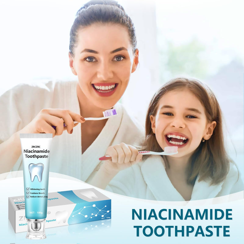 [Australia] - Niacinamide Whitening Toothpaste, Niacinamide Toothpaste, Intense Teeth whitening, Gently Repairs Sensitive Teeth, Protect Tooth Enamel, Fresh Breath, Fluoride-Free(3.5 Ounce (Pack of 1)) 