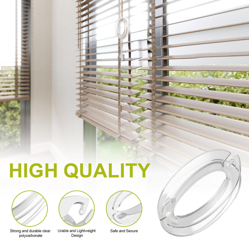 [Australia] - Window Blind Cord Winder, Safety Baby Proof Blind Cord Holder Wrap, Childproof Clear Plastic Windows Shade String Clips,Blind String Holder,No Wall Damage (4 Pack) 4pack 