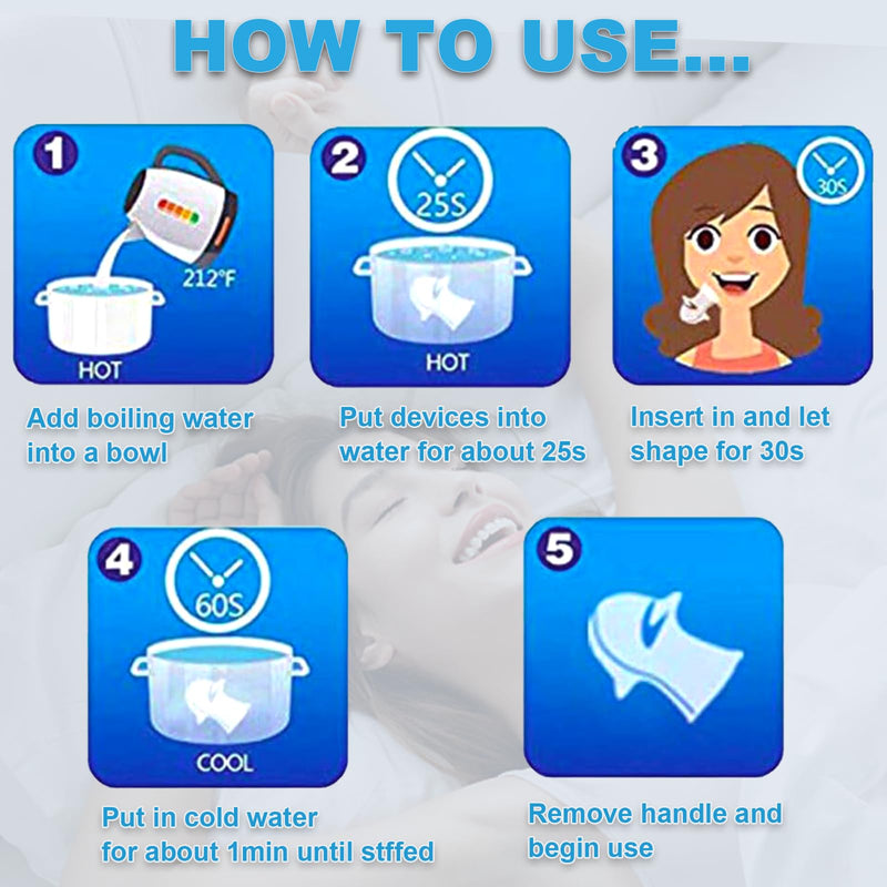 [Australia] - Snoring Solution - Anti-Snoring Device, Reusable Snore Solution Stopper for Men/Women-f18 White M 