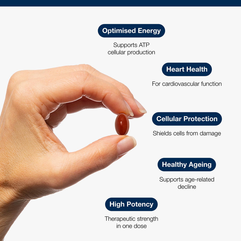 Metagenics - CoQ10 100 mg - High-Potency Coenzyme Q10 - with Vitamin E - for Cell Protection - 30 Capsules