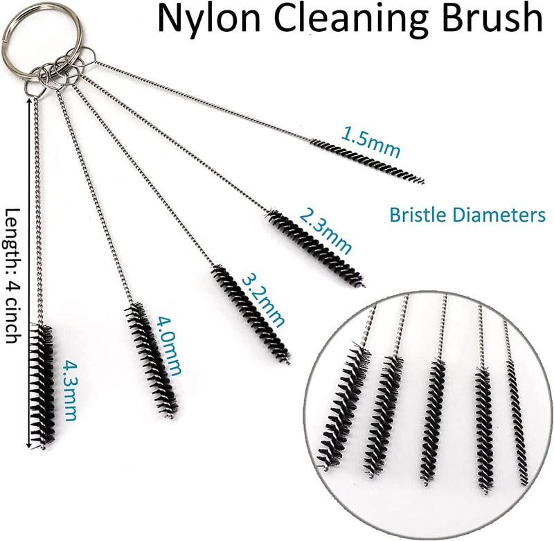 [Australia] - 50 Pieces Pipe Screens,Apply Size for 0.5 to 0.75in,100% Stainless Steel Mesh,with 3 in 1 Small Portable Cleaning Tool and Brush and Box 1/2 Inch Silver-3 