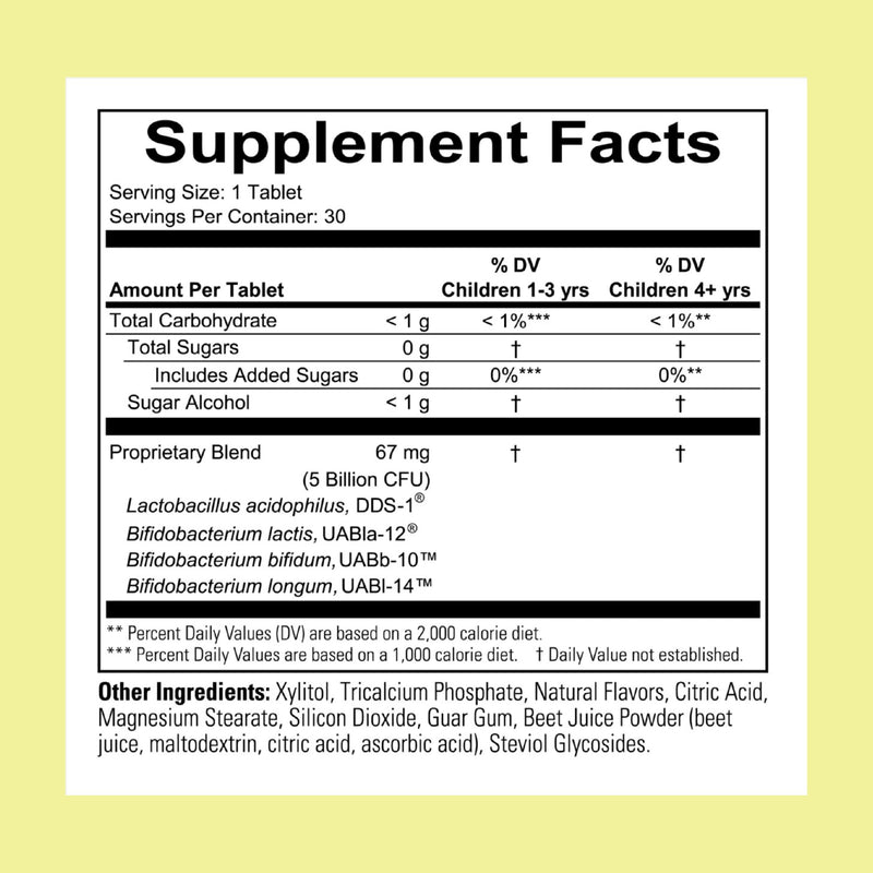 CHILDLIFE ESSENTIALS Childbiotics Immune & Digestive Support, 30 Tablets | Kids Probiotic Supplement, Probiotics for Kids & Toddlers, Chewable Vitamin, Gut Health, Natural Berry Flavor, Support