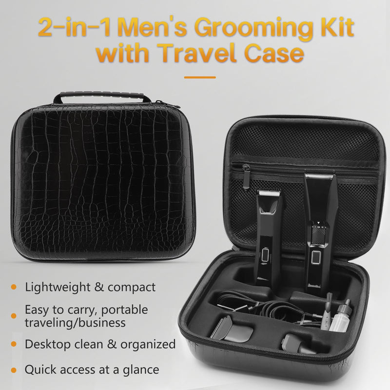 [Australia] - Manscape Beard Trimmer for Men, Groin & Body Hair Trimmer, Ball Shaver, Nose Hair Clippers, All-in-One IPX7 Waterproof Men's Wet/Dry Groomer Kit, Rechargeable with Travel Case, LED Display 