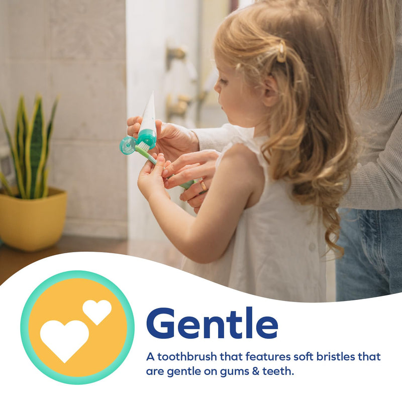 [Australia] - Dr. Talbot's Toddler Training Toothbrush and Natural Kids Toothpaste with Citroganix - 1.6 oz - Fluoride-Free Toothpaste and Toddler Toothbrush - 6+ Months - Alligator Alligator + Toothpaste 