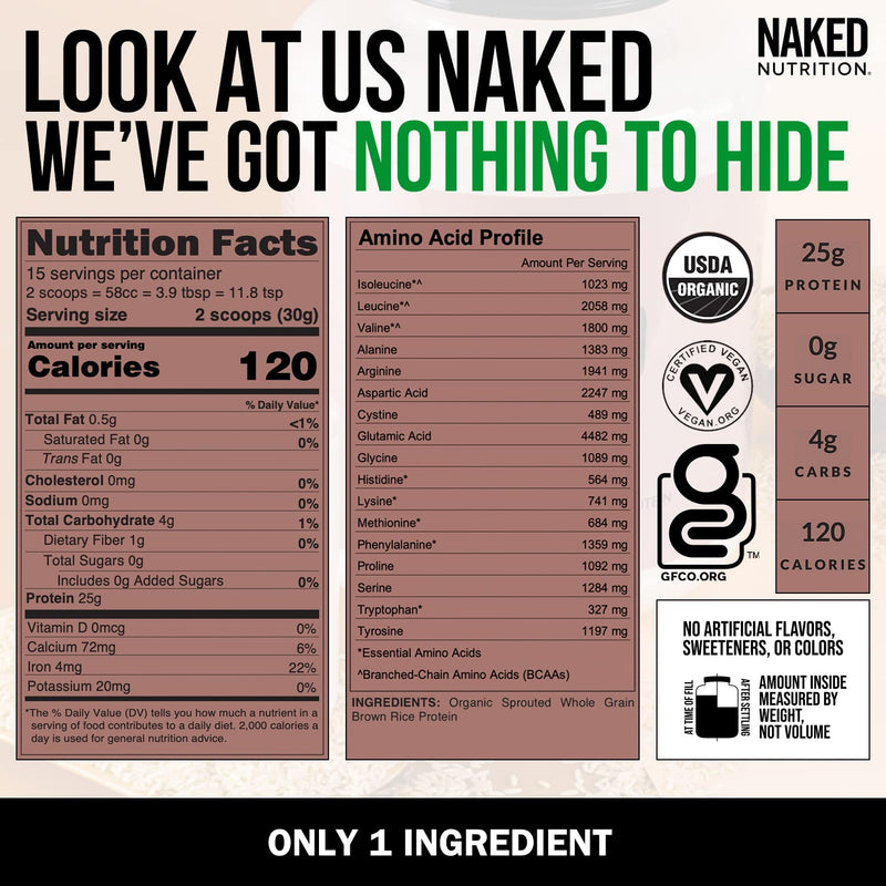 [Australia] - NAKED Vegan Protein Bundle Seed and 1LB Rice 