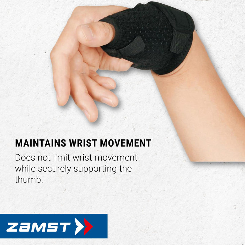 [Australia] - Zamst Thumb Guard - Sports Thumb Spica Splint for Men and Women, Catchers Thumb Guard for Injury and Sprain, Compression Support Brace - For Left and Right Hand - Small 