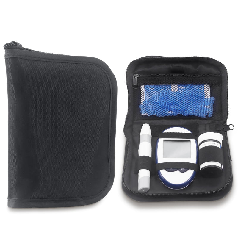 Diabetic Supplies Travel Case, Diabetic Organizer Carrying Case Kit, Diabetes Testing Kit Case, Blood Glucose Meter Storage Bag, Diabetic Supplies Carrying Case, Diabetes Storage Bag for Glucose Meter Dacron