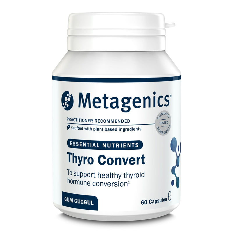 Metagenics - Thyro Convert with Gum Guggul Resin - with Ashwagandha, Selenium & Zinc for Healthy Thyroid Hormone Conversion - 60 Capsules