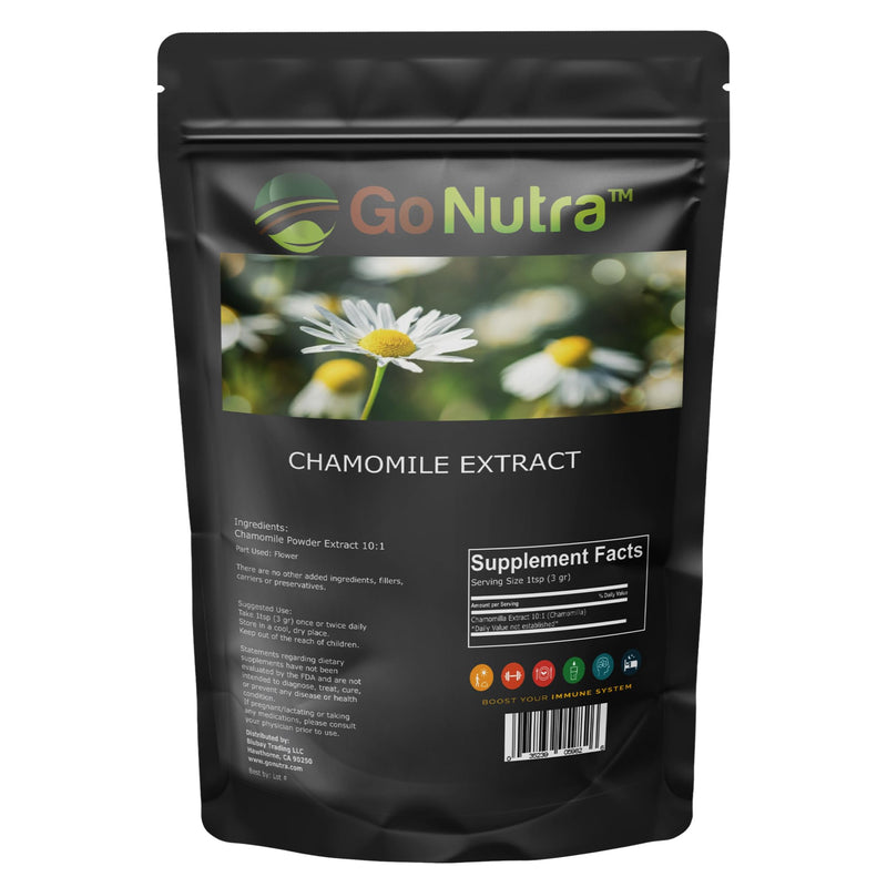 [Australia] - Go Nutra Chamomile Extract Powder 10:1 Strength Apigenin Supplement 8 oz. Herbal Extract 