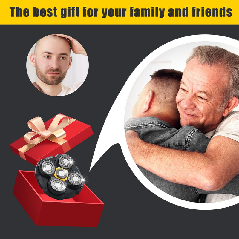 [Australia] - Shaver Replacement Heads Compatible with Microtouch Titanium Head Shaver, for Bald Men 3 Pack Silvery-3 