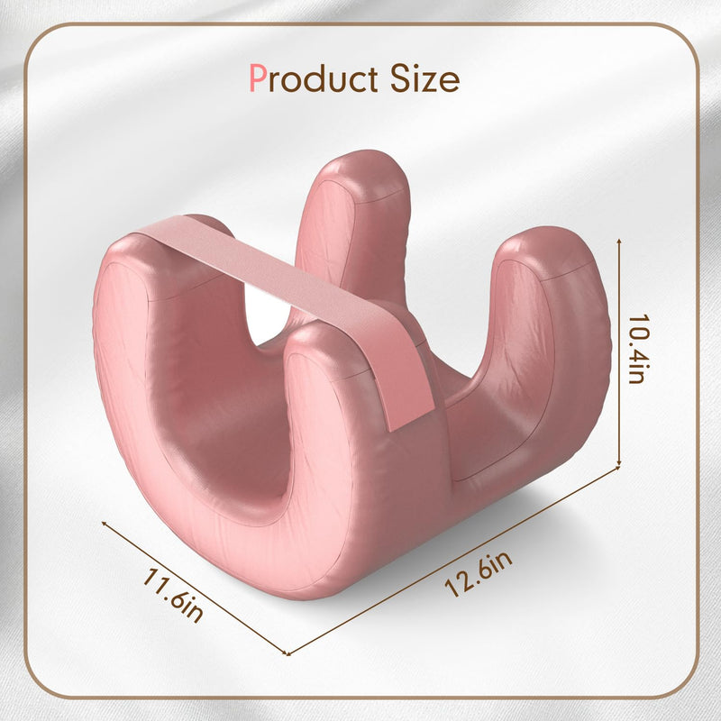 [Australia] - Face Pillow for Wrinkles,Pink Face Massage Pillow Sleeping Face Down for Wrinkles Satin for Maintaining Facial Wrinkles and Sleep Lines Pink 
