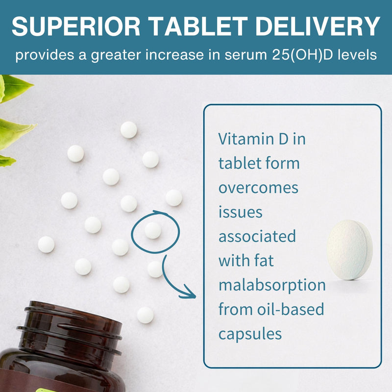 Igennus Natural Vegan Vitamin D3 1000IU, Clean Label, 365 Tablets | Plant-Based Algae Cholecalciferol, Immune, Bones & Teeth, Non-GMO, 1-Year Supply