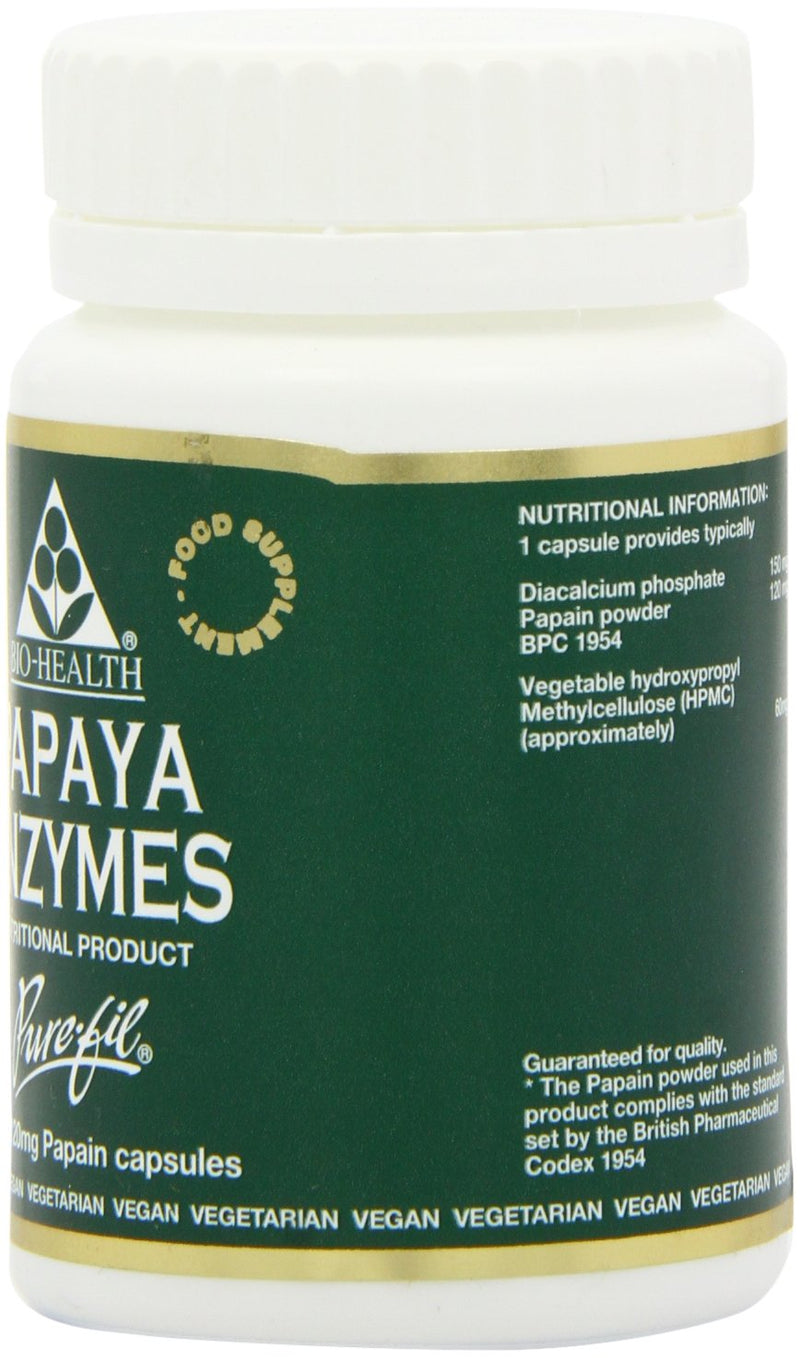 Bio-Health Papaya Enzymes, 60 Capsules