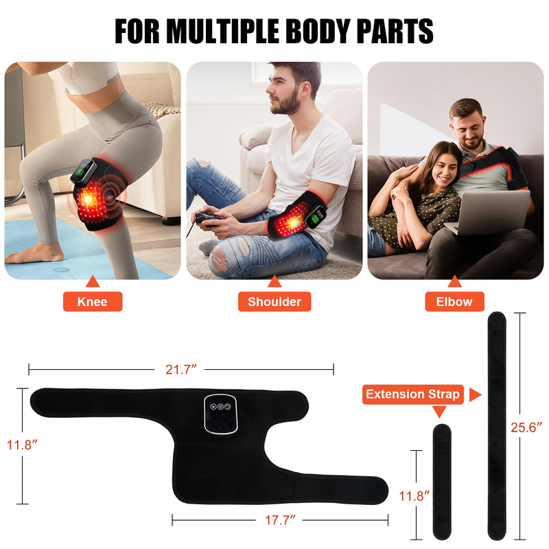 [Australia] - Red-Light-Therapy for Knee Near Infrared-Light Heating Device for Body/Joint/Elbow/Shoulder 660nm&850nm 