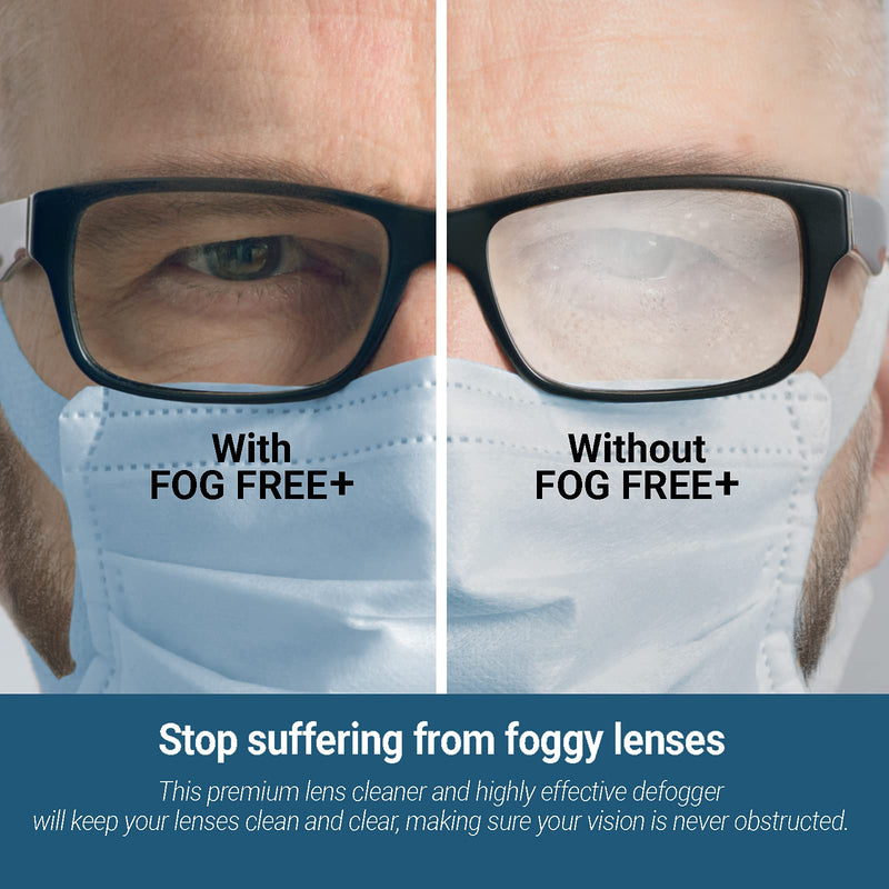 [Australia] - Fog Free Plus Anti-Fog Spray for Glasses - Lens Cleaner and Defogger - Effective on All Lenses and Anti-Reflective Coatings - Prevents Fog on Eyeglasses, Sunglasses, AR Coatings - 1 oz. (29.5 mL) 