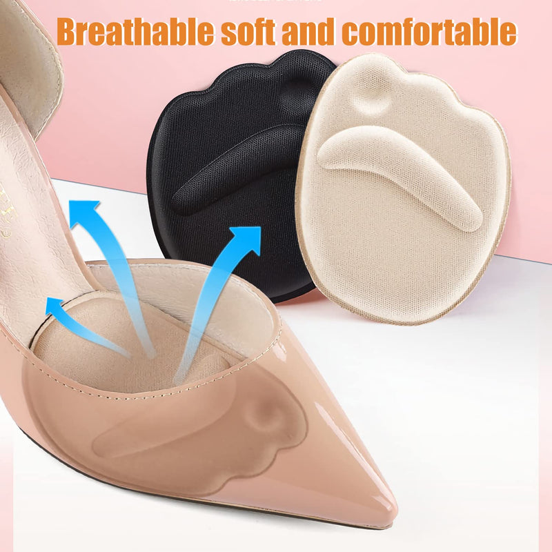 [Australia] - 16 Pairs Shoe Filler Heel Pads for Womens Shoes - Shoe Filler for Too Big Shoes Women with Toe Inserts, Toe Inserts for Too Big Fit 