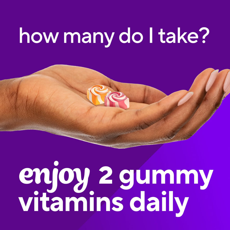 [Australia] - vitafusion Chewable Calcium Gummy Vitamins for Bone and Teeth Support, Calcium Gummies, Fruit and Cream Flavor, 100 Count, 50 Day Supply 