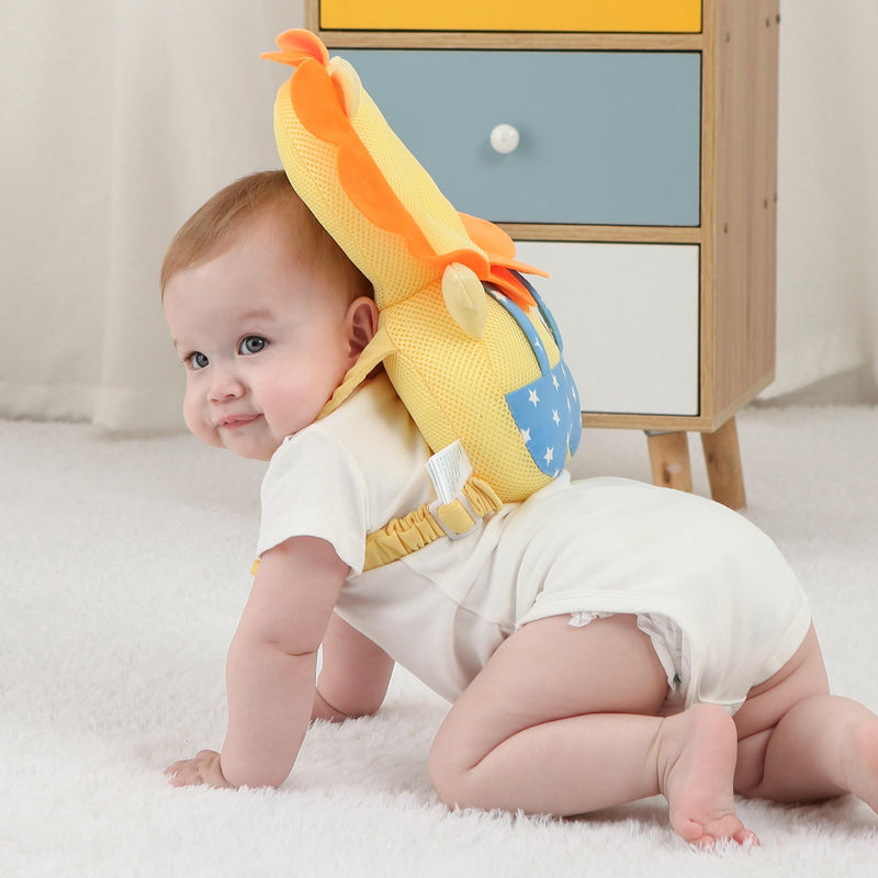[Australia] - Baby Head Protector Backpack - Soft & Lightweight Head Protection Pillow for Bebe Walking and Crawling Lion 