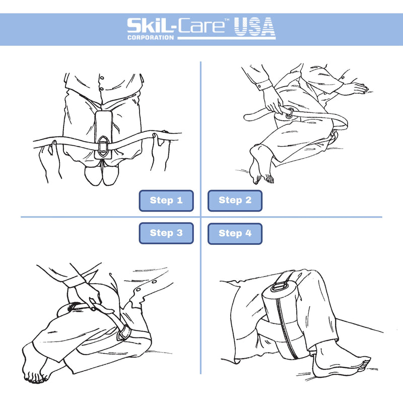 [Australia] - Skil-Care Abductor Pillow Cushion for Side Sleeping & Hip Alignment, 10”x14”x13”, Leg Support Cushion with Strap for Bed Positioning, Prevents Contracture & Abduction, Orthopedic Knee Pillow, 555060 