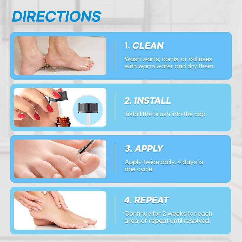 [Australia] - Corn Removers for Toes Foot: Liquid Salicylic Acid 17% Corns Calluses Removal Extra Strength, Fast Acting Corn Remover for Feet Fingers. 30ml 