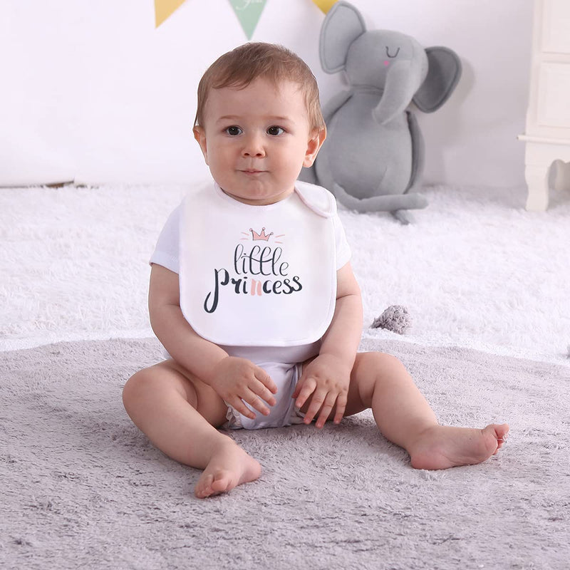 [Australia] - Maiwa 6 Pack Waterproof Cotton Baby Bibs for Girls Boys for Drooling Eating with Snaps Multi2a 