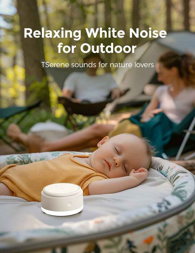[Australia] - Momcozy Sound Machine for Baby-20 Soothing Sounds & Touch Light Portable White Noise for Kids & Adults for Sleeping Timer and Memory | Ideal Travel Companion & Nursery Must-Have & Outing Cold Light 