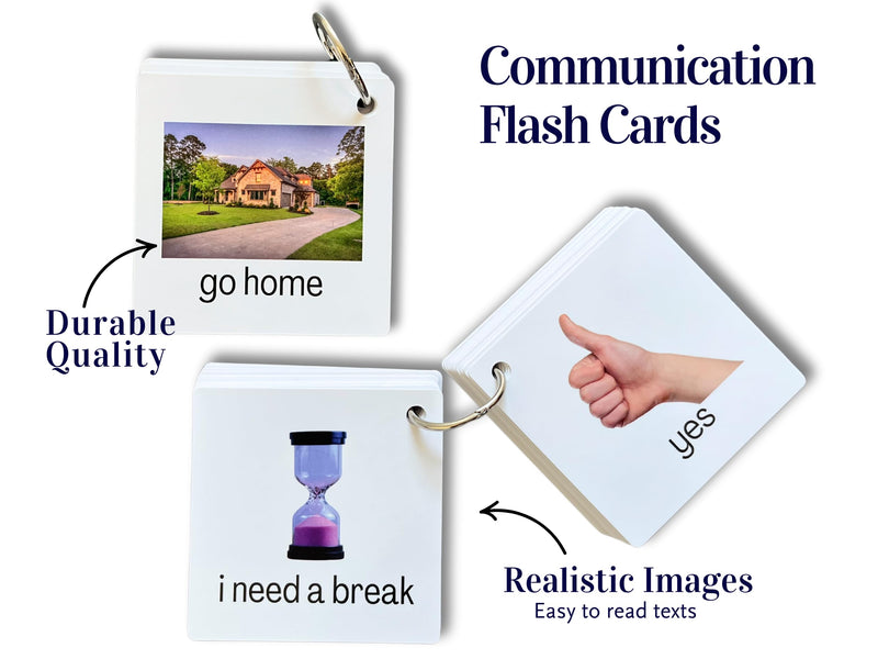 [Australia] - Communication Cards Realistic Images for Non Verbal Adults and Children, Speech Delay, Special Needs Visual Aid 