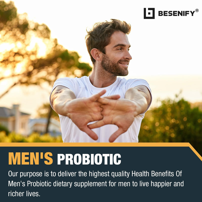 [Australia] - Probiotics for Men, 500 Billion CFUs & 12 Strains, Probiotics for Digestive Health, Men's Probiotic with Turmeric, Cranberry, Goji, for Overall Digestive, Immune Health, Gut & Bloating, 30-Days Supply 60 Count (Pack of 1) 