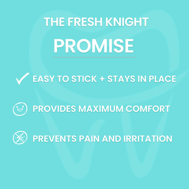 [Australia] - Braces Wax,10 Pack. Dental Wax for Braces & Aligners, Unscented & Flavorless - 50 Premium Orthodontic Strips. White Cases. Includes storage case. Food Grade ortho brace wax. Fresh Knight. (White) 